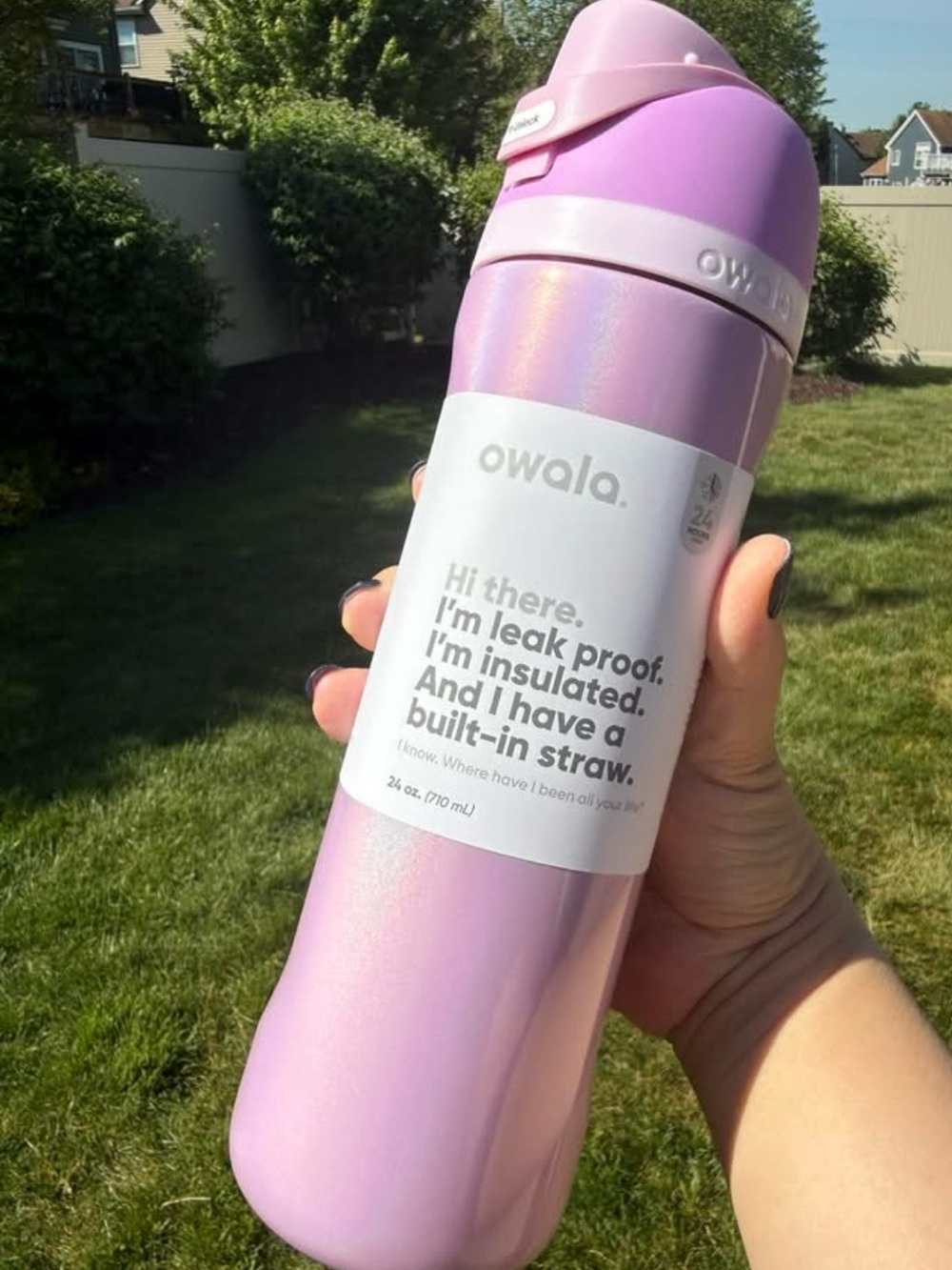 Owala 24oz Insulated Straw Bottle - first crush